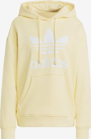 ADIDAS ORIGINALS Sweatshirt 'Trefoil' in Yellow: front