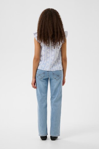Chemisier 'CRAmmeli' Cream en bleu