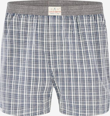 Luca David Boxershorts 'Olden Glory' in Grau