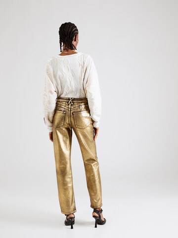 River Island Regular Jeans 'QUEENIE' in Gold