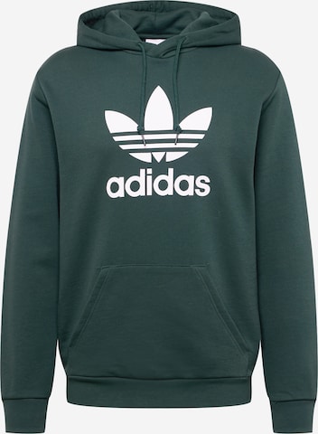 Bluză de molton 'Adicolor Classics Trefoil' de la ADIDAS ORIGINALS pe verde: față