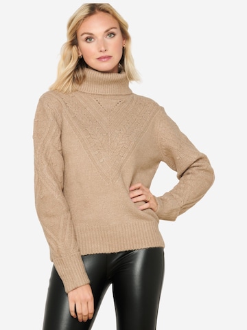 LolaLiza Sweater in Brown: front