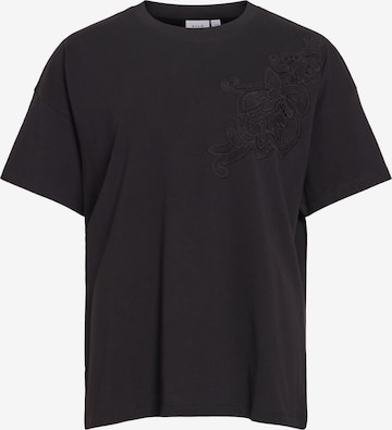 VILA T-Shirt 'VIVora' in Schwarz: Vorderseite