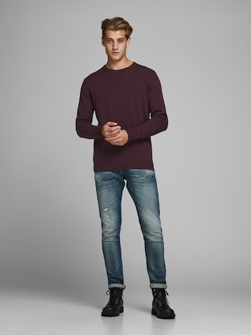 Pull-over JACK & JONES en rouge