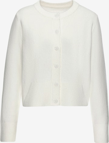 Cardigan LASCANA en blanc : devant