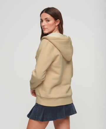 Superdry Zip-Up Hoodie in Beige