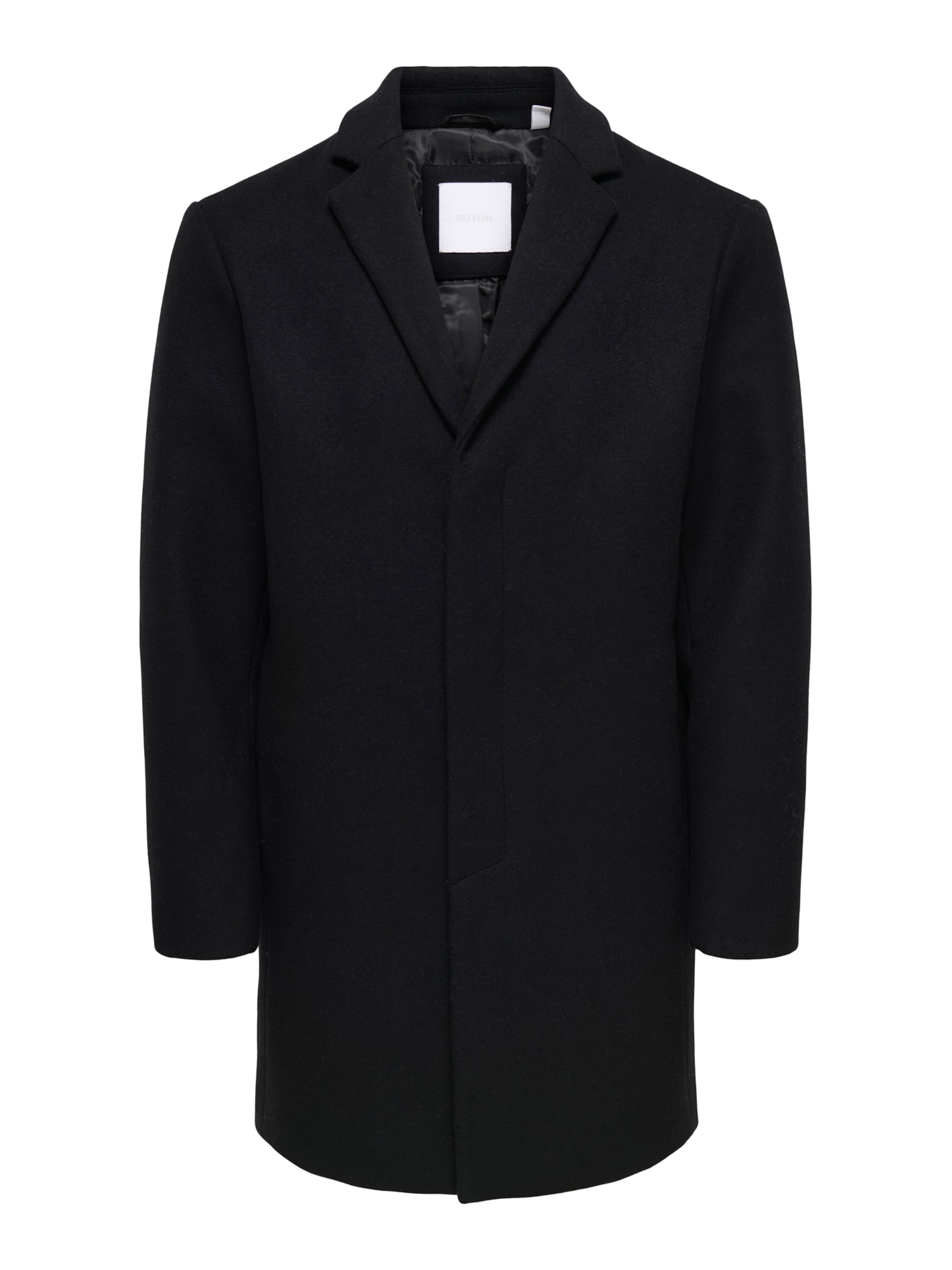 Only & Sons Ανοιξιάτικο και φθινοπωρινό παλτό 'ARON' σε μαύρο: μπροστά