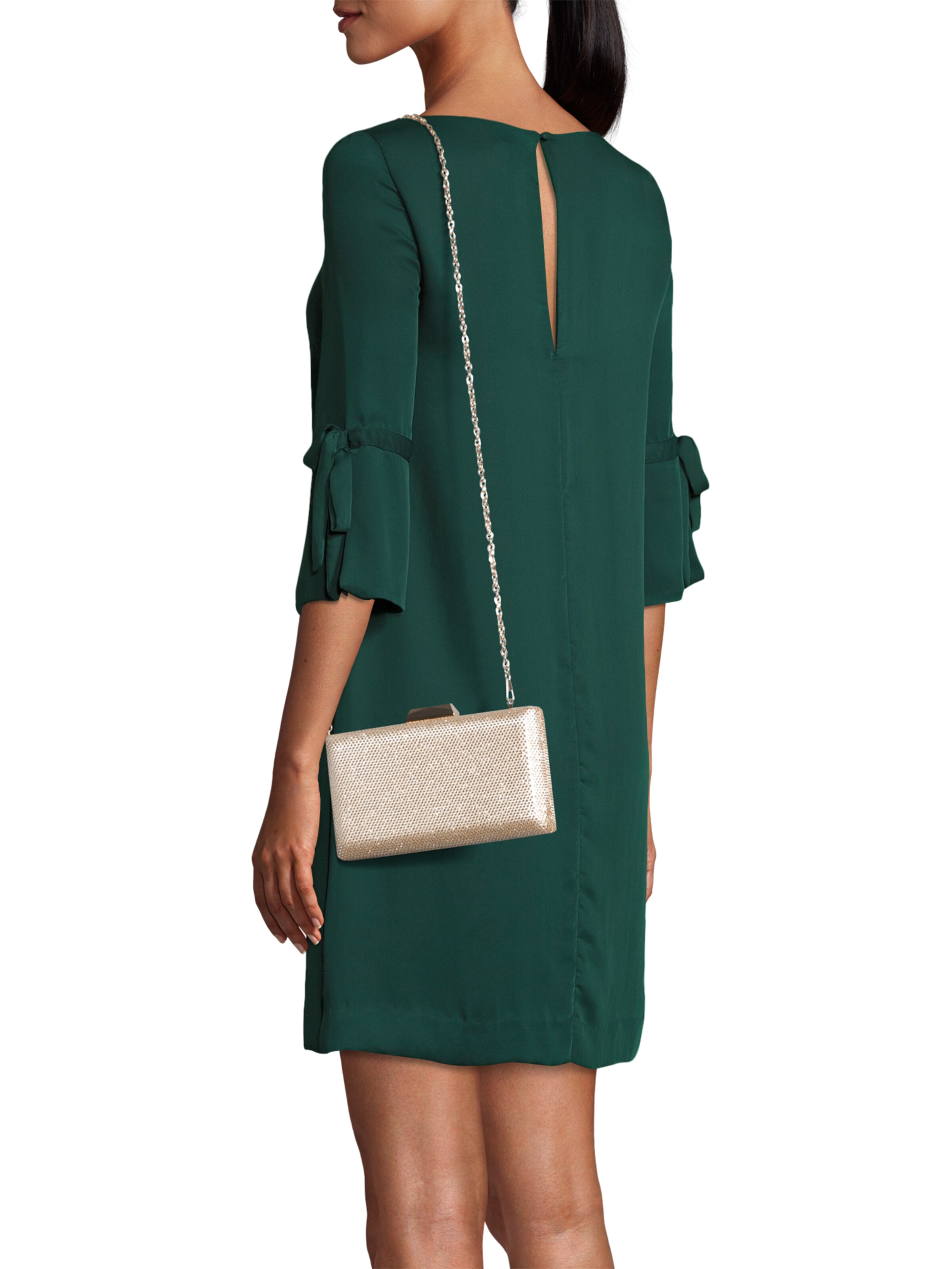 mascara Clutch in Gold