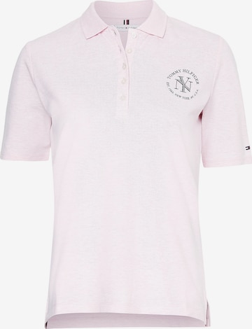 T-shirt TOMMY HILFIGER en rose : devant