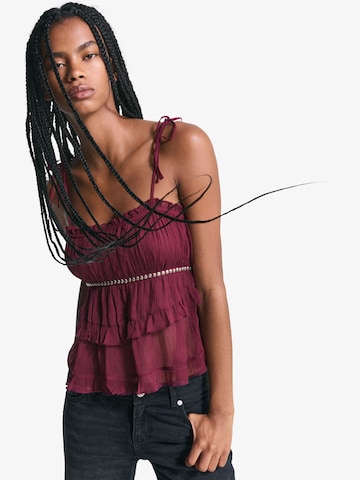 Bershka Top in Rot: Vorderseite