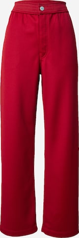 Wide leg Pantaloni 'Stray' di G-Star RAW in rosso: frontale