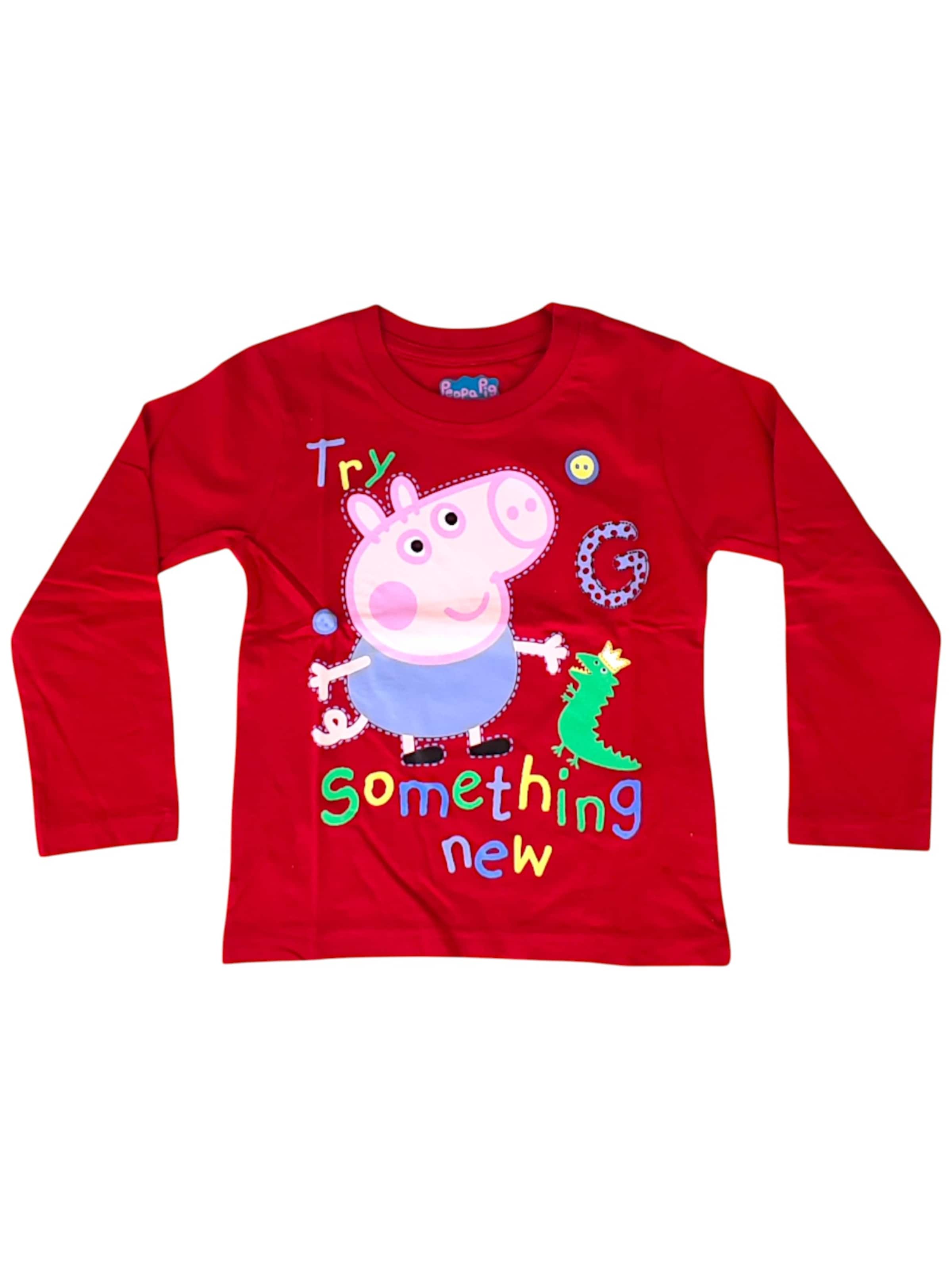 Peppa Pig Shirt 'George' in Red: front