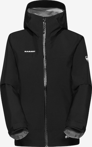 MAMMUT Outdoorjacke 'Crater' in Schwarz: Vorderseite