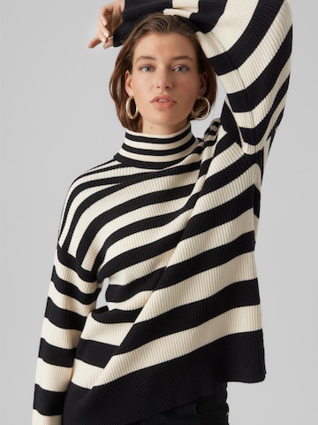 VERO MODA Sweter 'Hermosa' w kolorze czarny