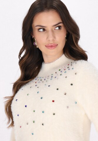 Pull-over faina en blanc