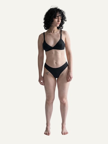 ZUBEK - Braga 'Women's Seaweed Thong - Black' en negro