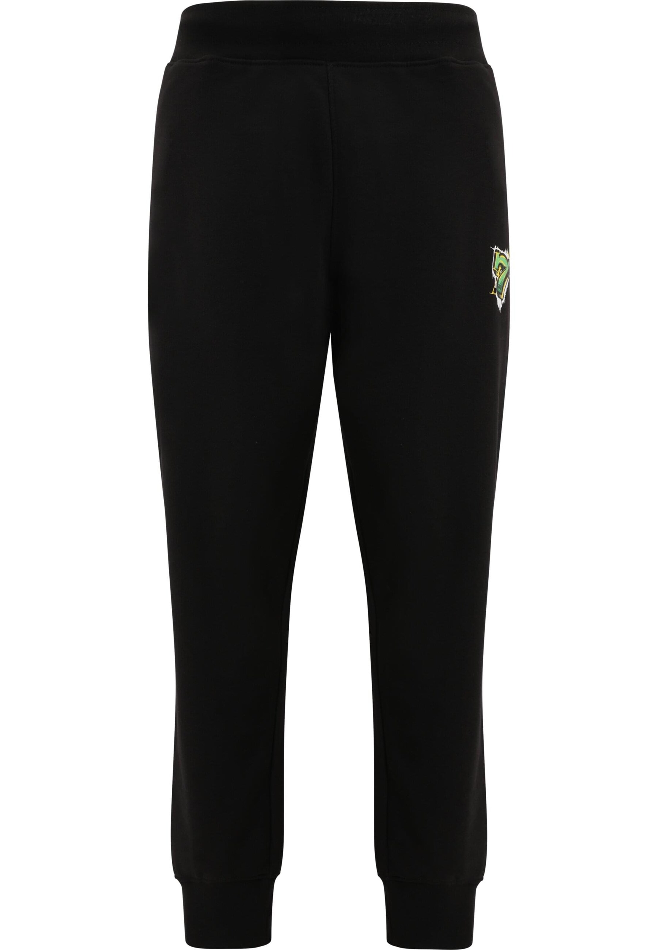 DEF Tapered Hose 'BEK x DEF' in Schwarz: Vorderseite