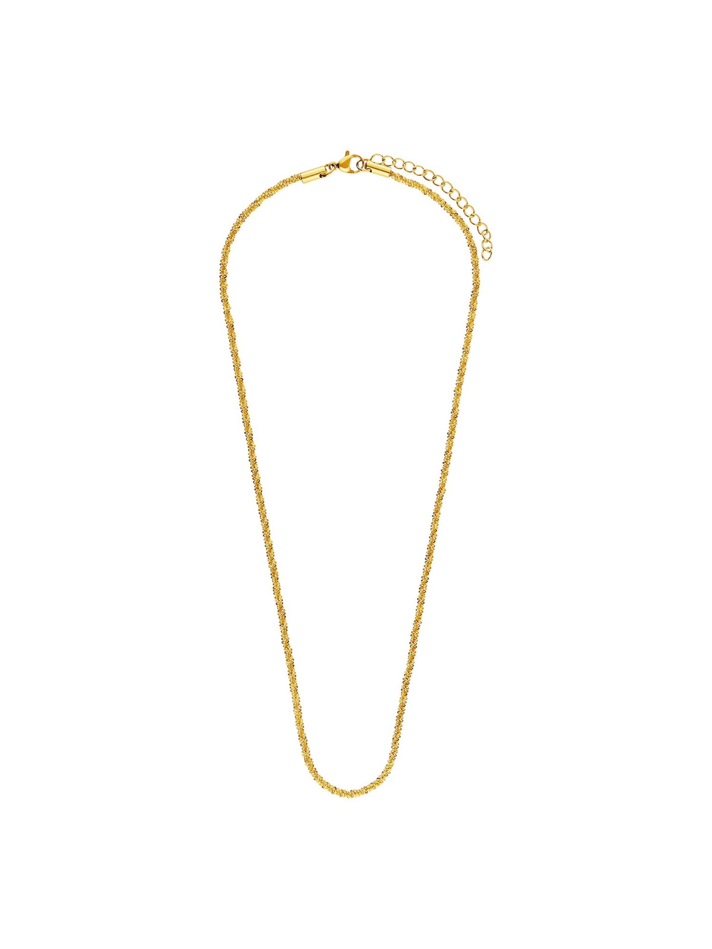 Lucardi Necklace 'Münze' in Gold: front