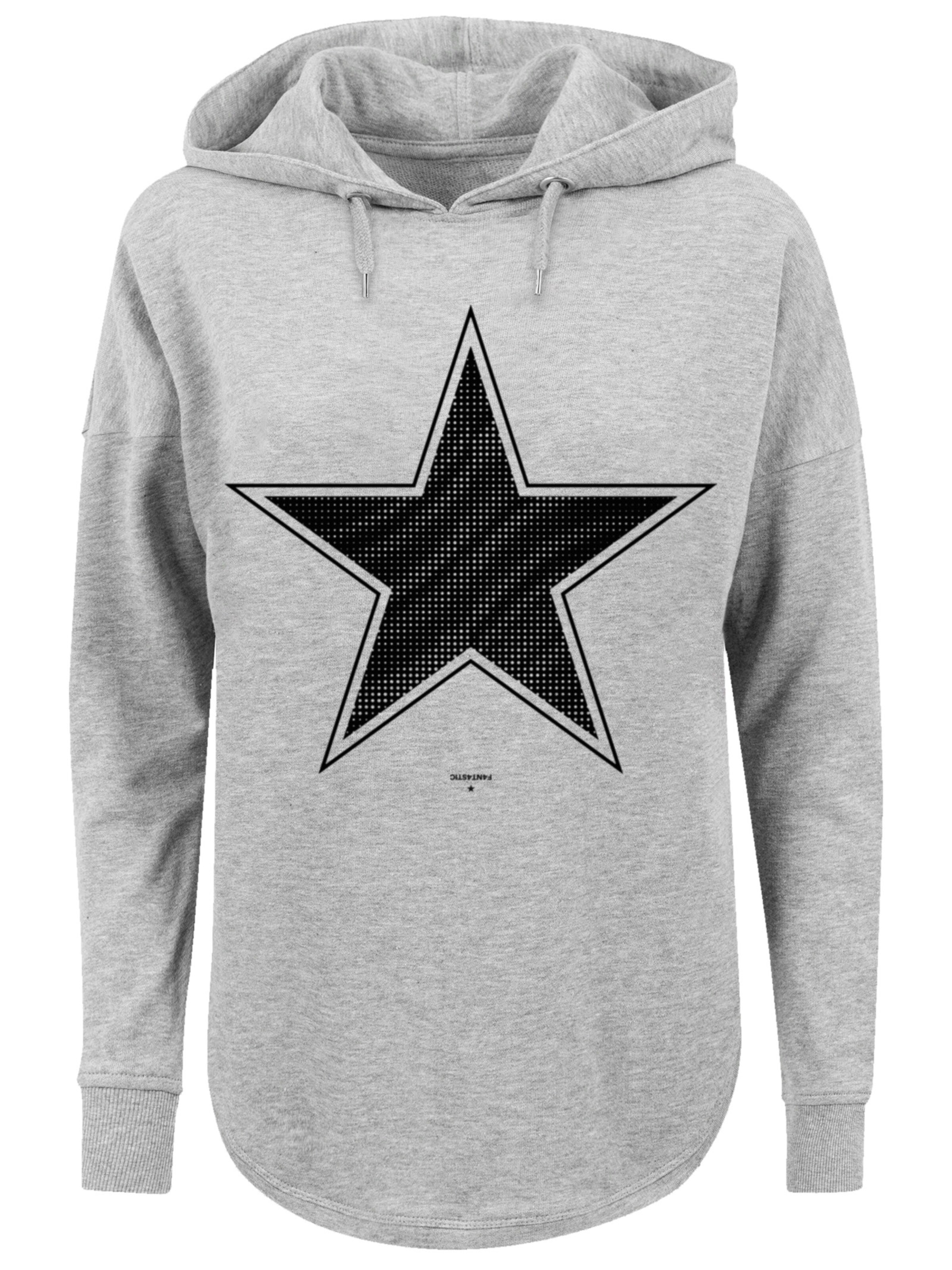 F4NT4STIC Sweatshirt 'Stern Basic' in Grau: Vorderseite