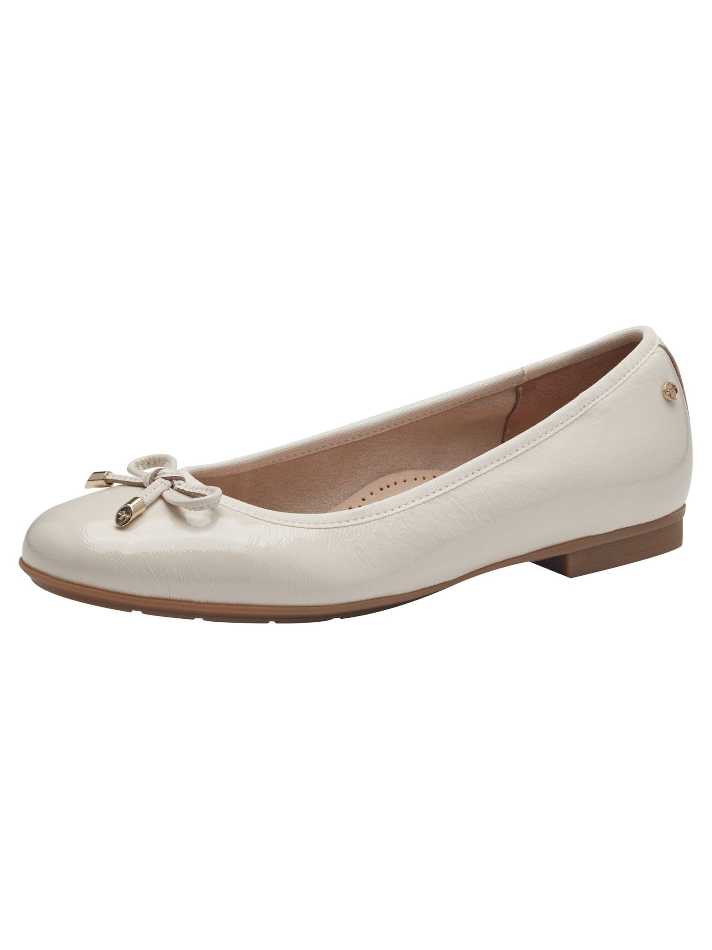 Tamaris Ballerina in Beige: front