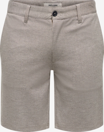 Only & Sons regular Lærredsbukser 'ONSMARK' i grå: forside