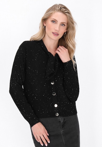 Cardigan DreiMaster Vintage en noir : devant