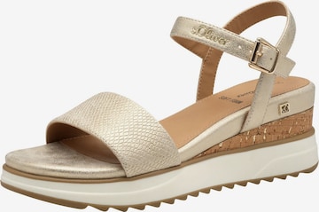 s.Oliver Sandale in Beige: Vorderseite