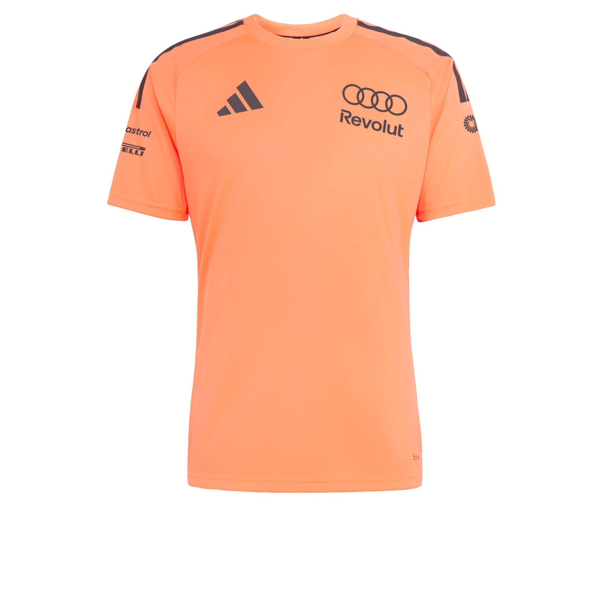 ADIDAS PERFORMANCE T-Shirt fonctionnel 'Audi Revolut F1' en orange / noir, Vue avec produit
