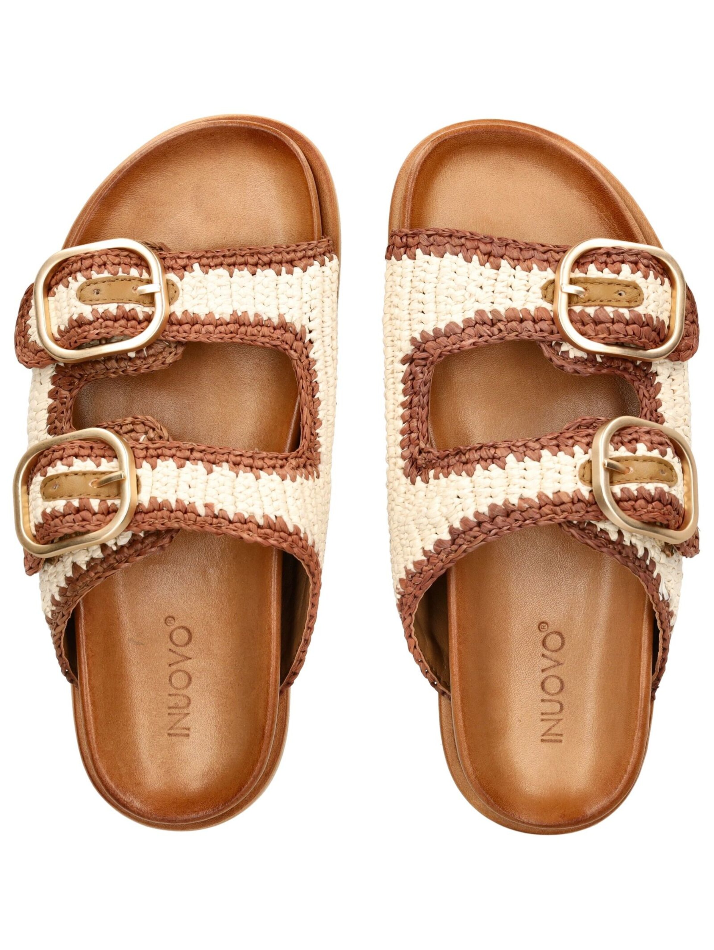 INUOVO Pantolette in Braun