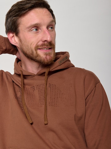 GREENBOMB Sweatshirt 'Run' in Brown
