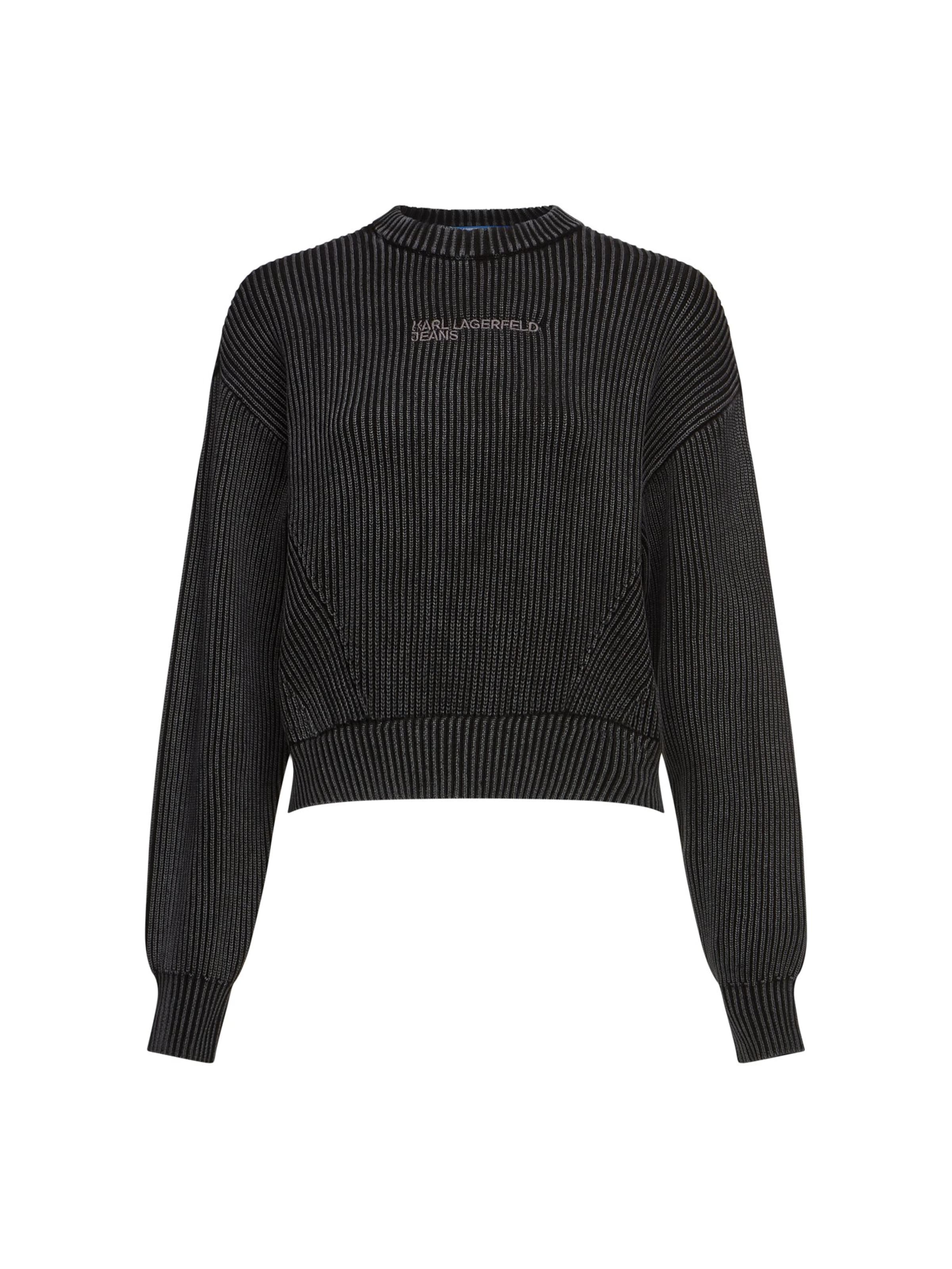 KARL LAGERFELD JEANS - Jersey en negro: frente