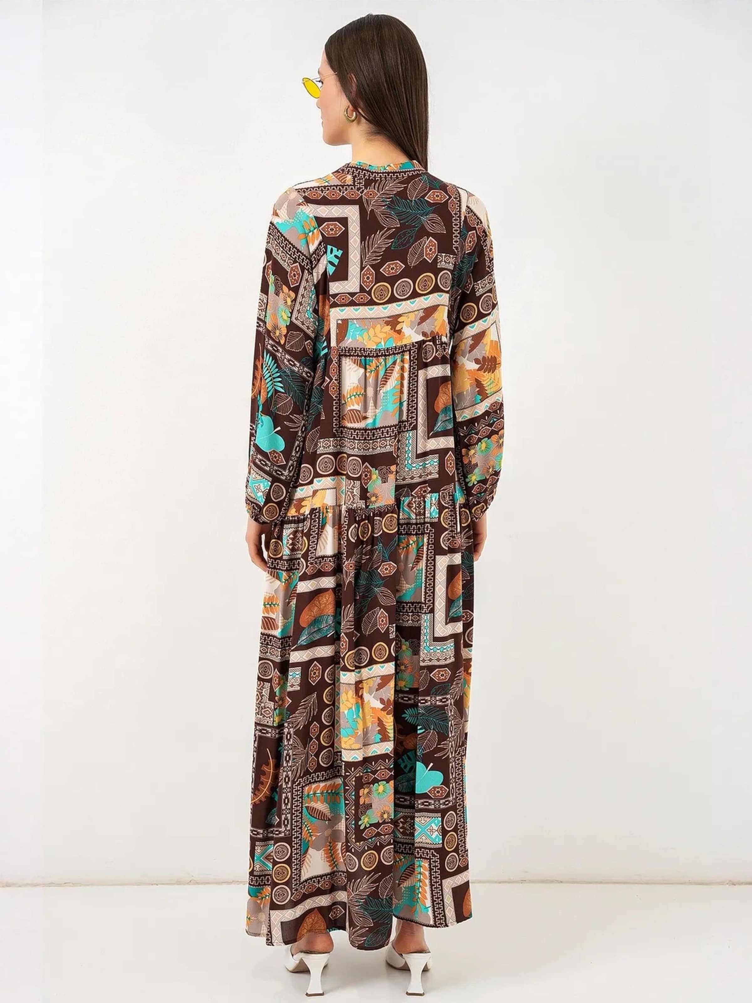 Bigdart Jurk in Bruin