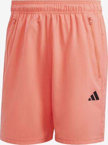 ADIDAS PERFORMANCE Workout Pants 'Train Essentials' in Orange: front