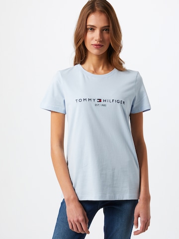 TOMMY HILFIGER T-shirt i blå: framsida