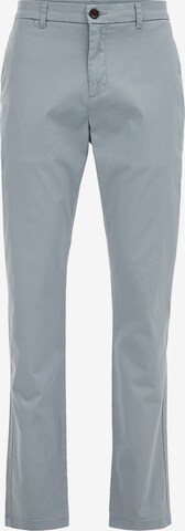 WE Fashion Slimfit Chino in Blauw: voorkant