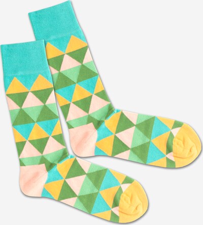 Kojinės 'Triangle Summer' iš DillySocks , spalva - mišrios spalvos, Prekių apžvalga