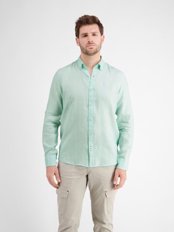 LERROS Regular fit Overhemd in Groen: voorkant