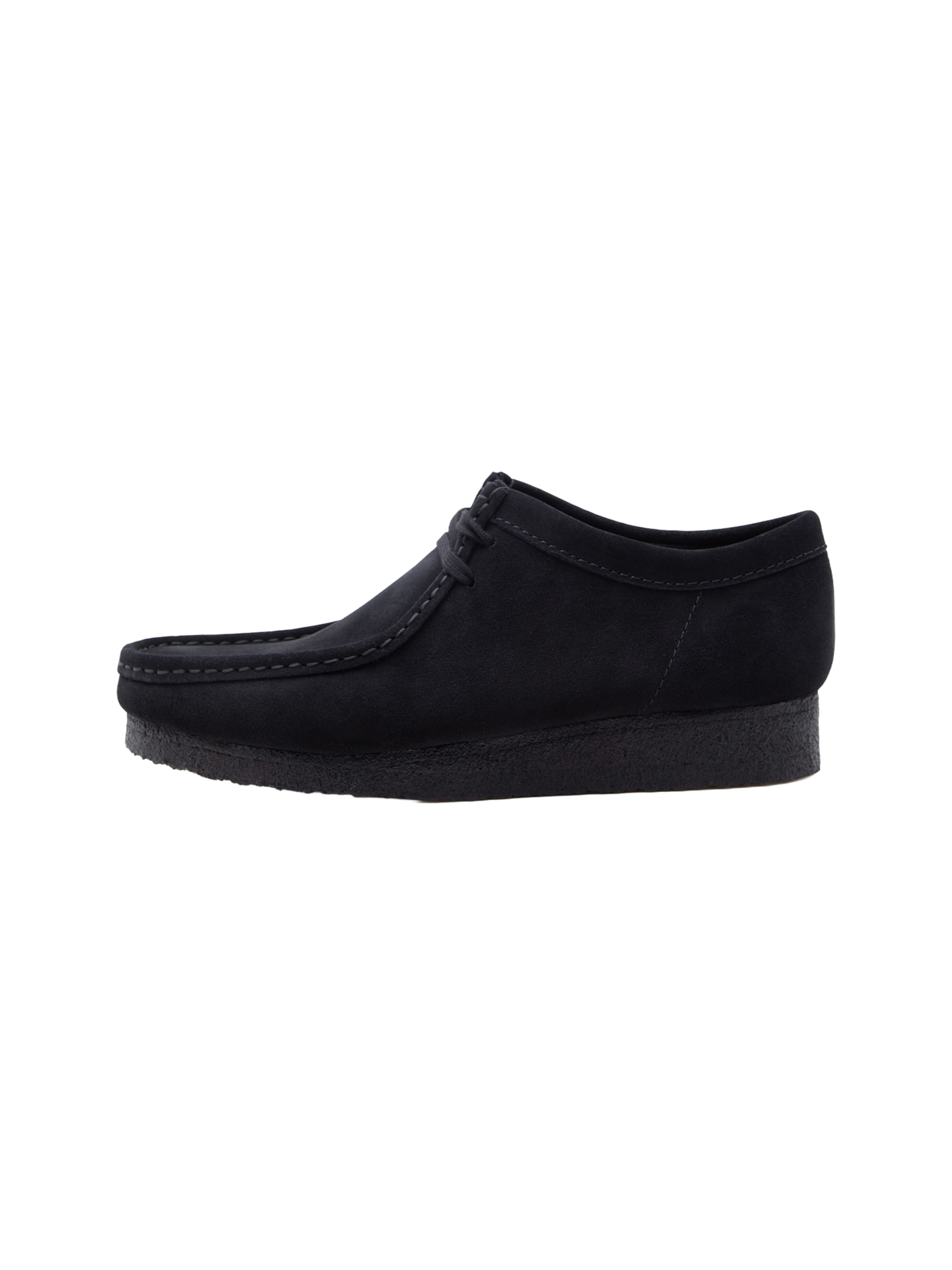 Clarks Originals Mokassin 'Wallabee Black' in Schwarz: Vorderseite