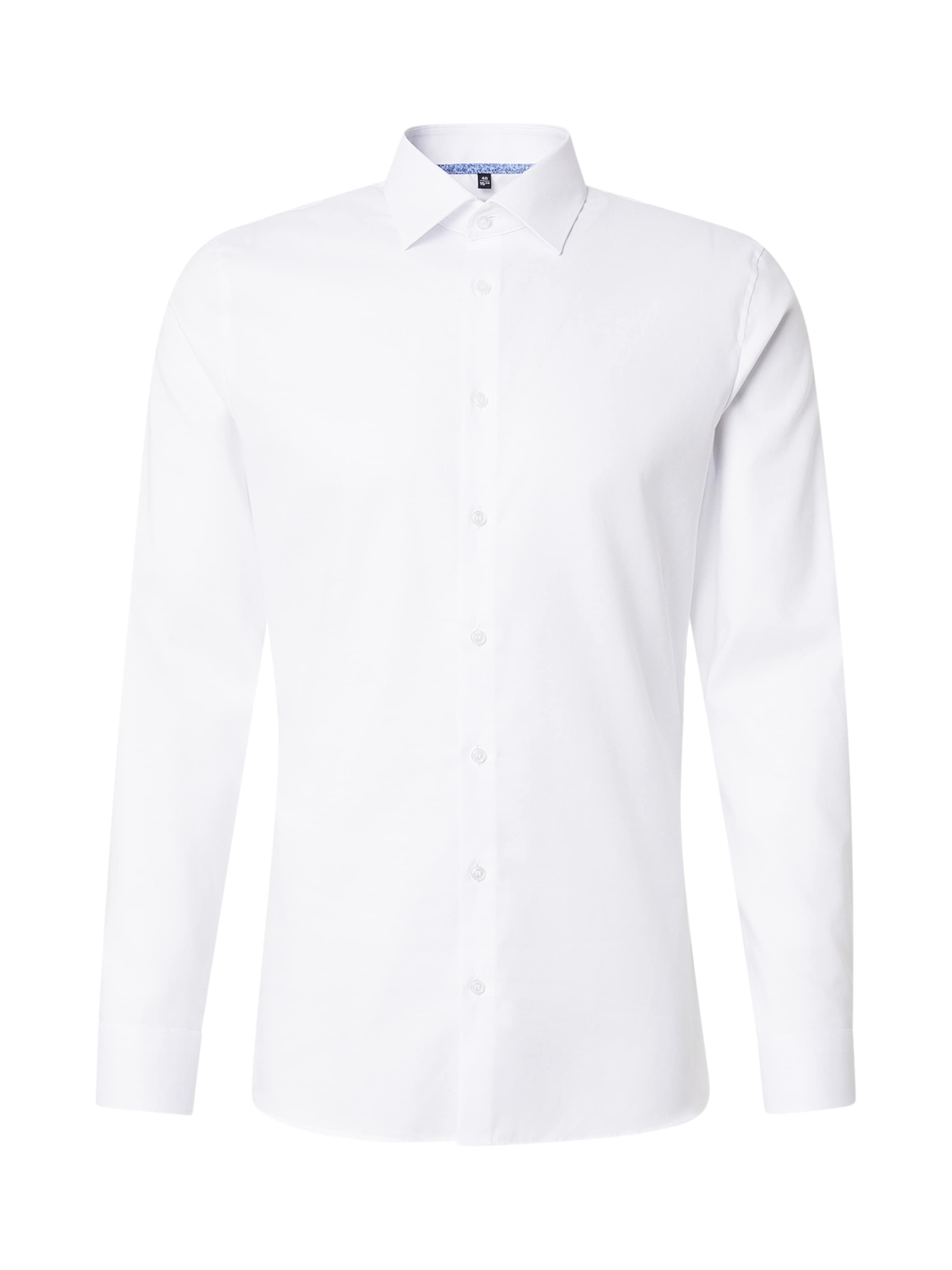 Coupe slim Chemise 'No 6' OLYMP en blanc : devant
