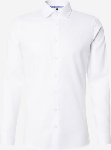 Coupe slim Chemise 'No 6' OLYMP en blanc : devant