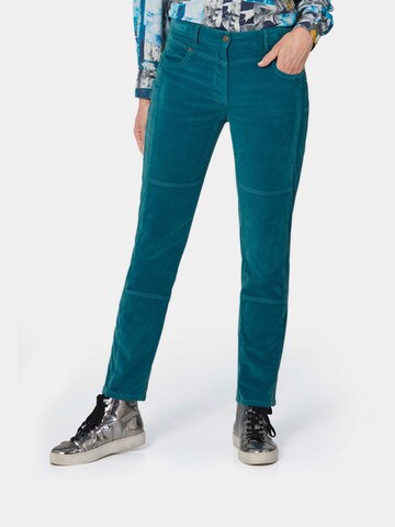 Regular Pantalon Goldner en bleu : devant