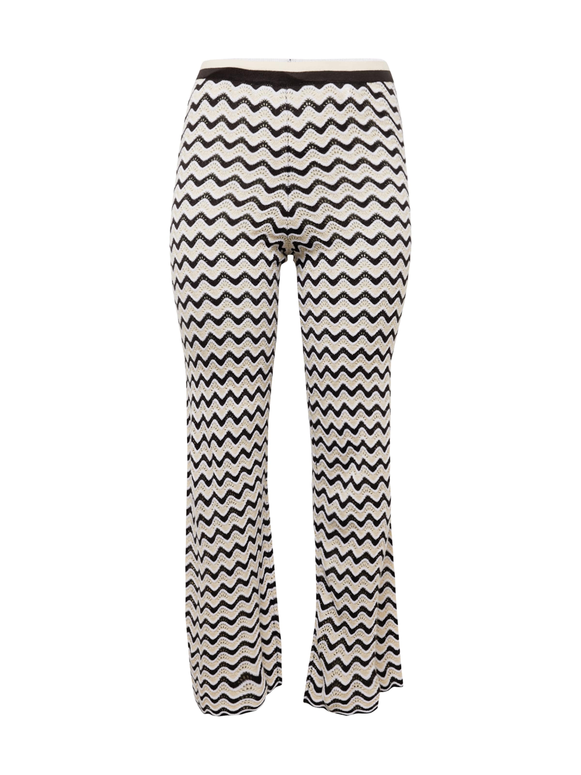 Noisy May Curve Boot cut Trousers 'SADIE' in White: front