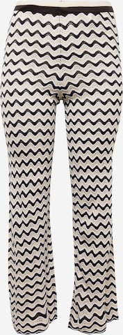 Noisy May Curve Boot cut Pants 'SADIE' in White: front