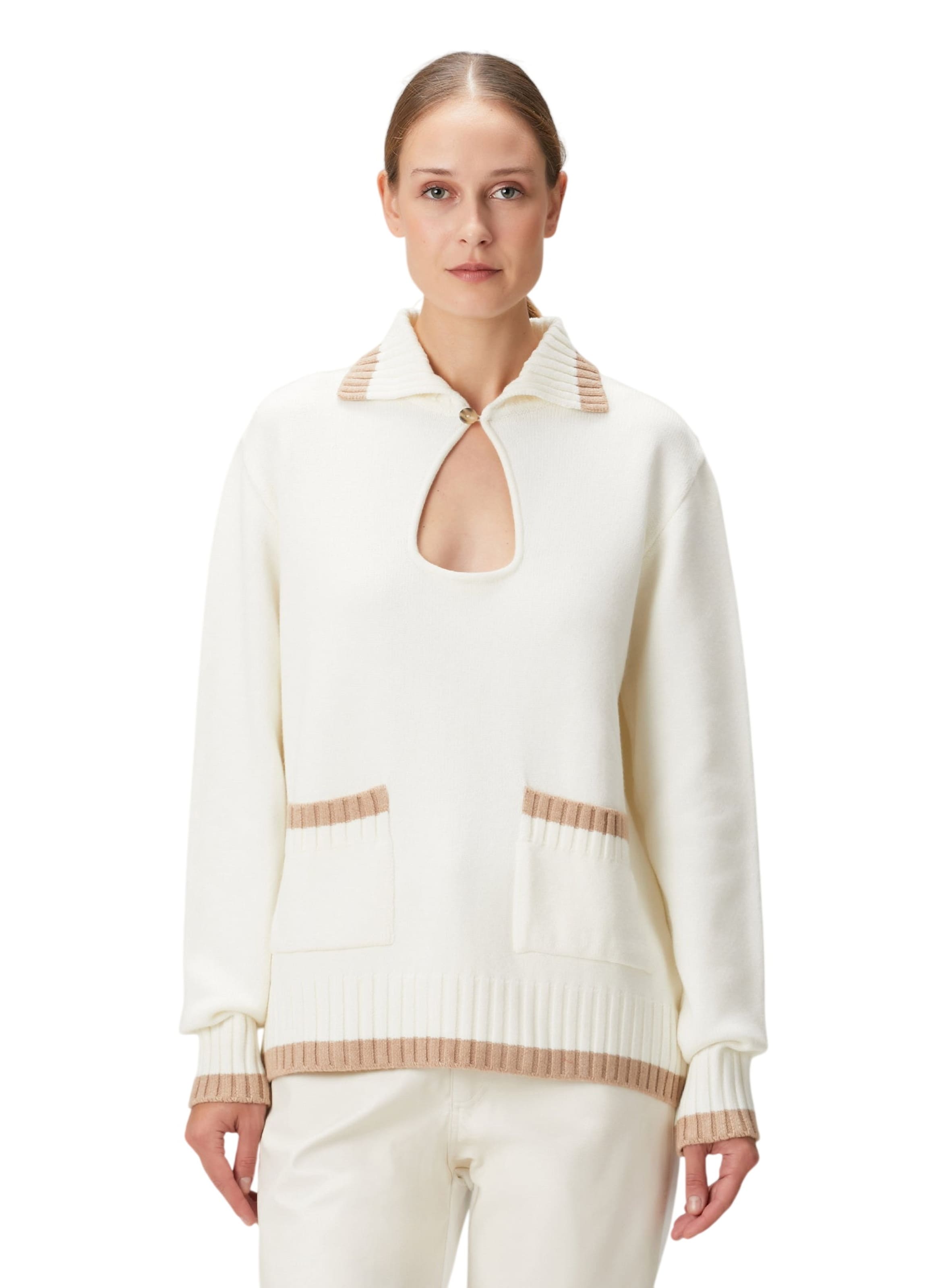 BASSIGUE Pullover in Weiß: Vorderseite