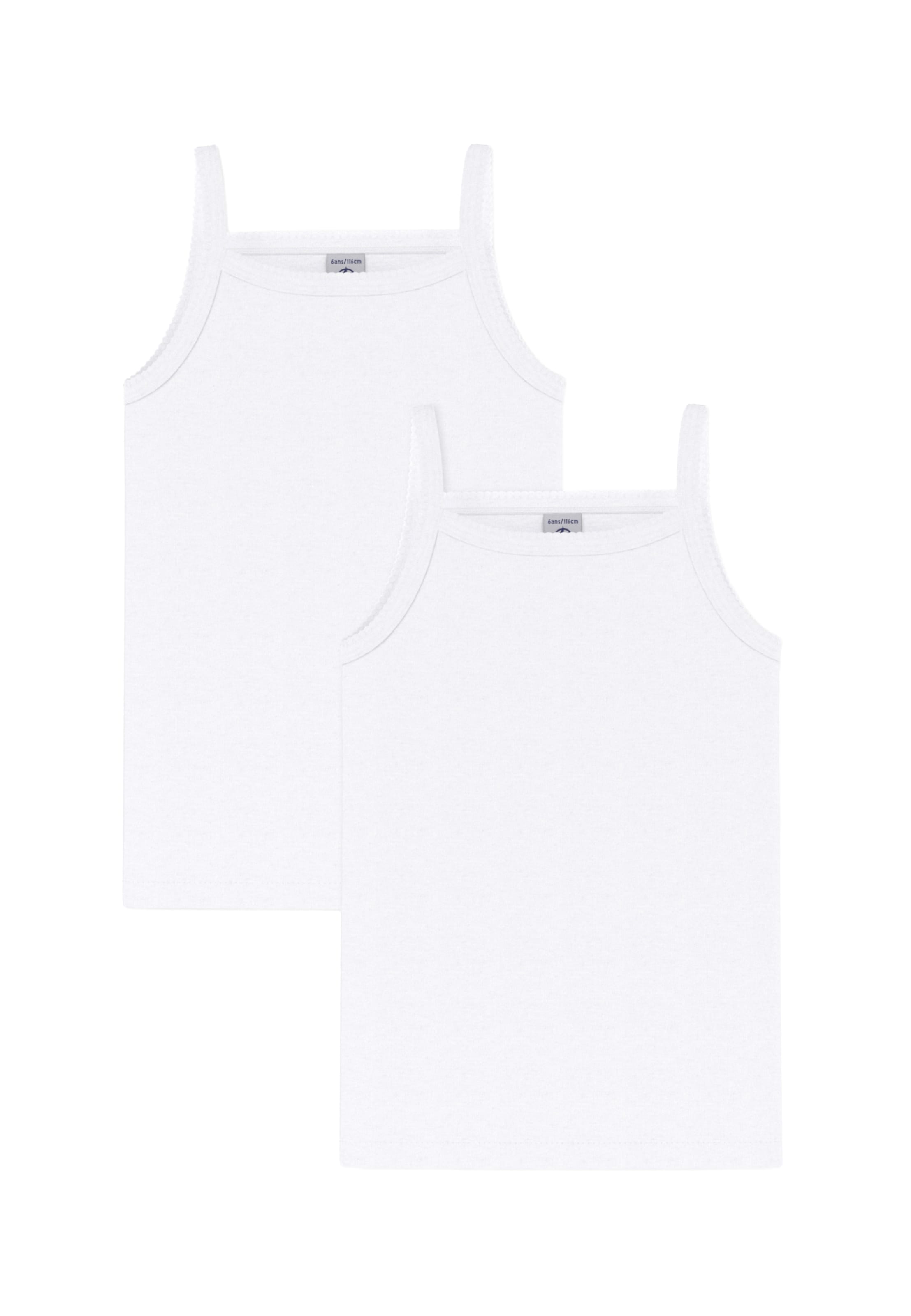 PETIT BATEAU Haut en 92 en blanc, Vue avec produit