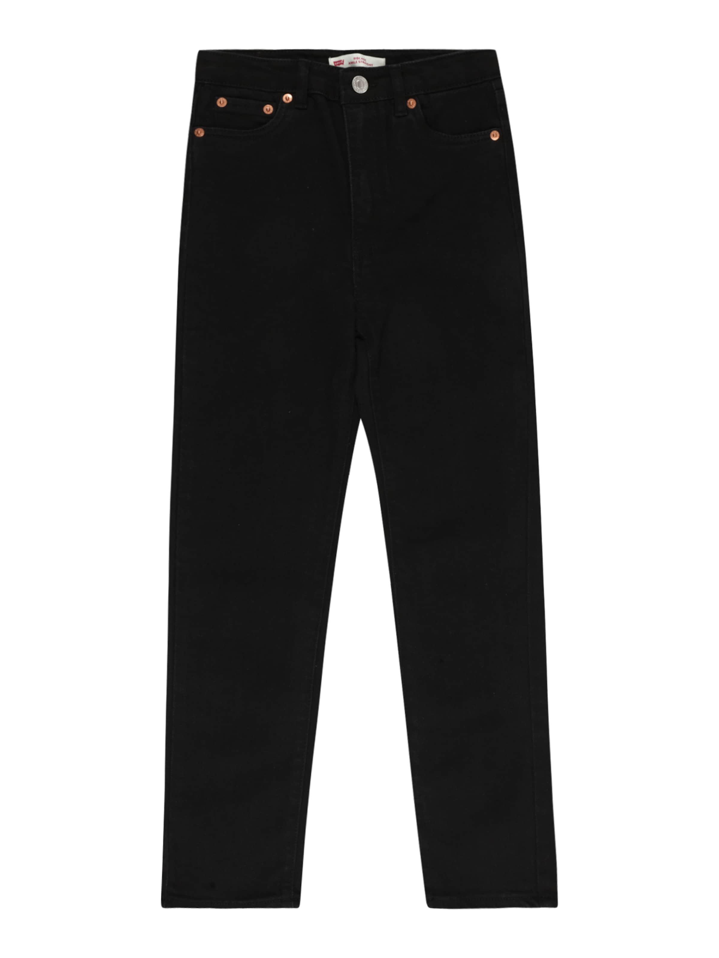 Levi's Kids Regular Jeans 'Ribcage' in Schwarz: Vorderseite