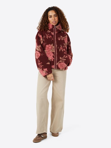 BRAVE SOUL Fleece jas in Rood