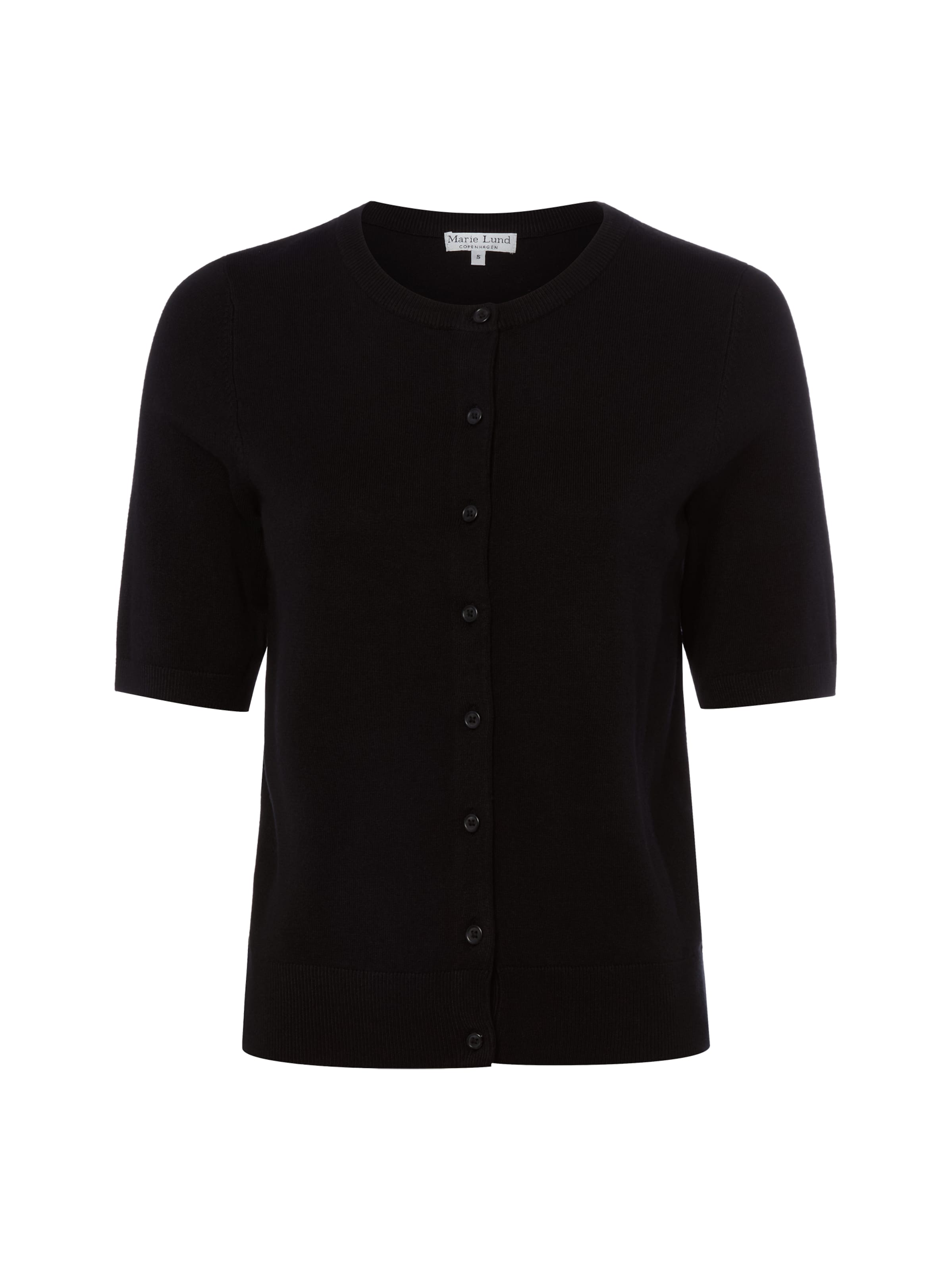 Cardigan Marie Lund en noir : devant