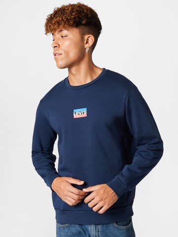 LEVI'S ® Sweatshirt 'Graphic Crew' in Blue: front