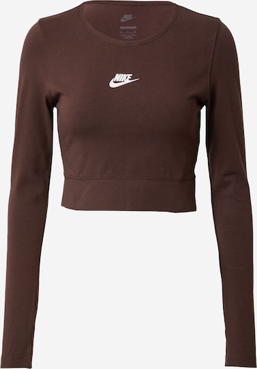 Nike Sportswear Tričko 'Emea' - hnědá / bílá, Produkt